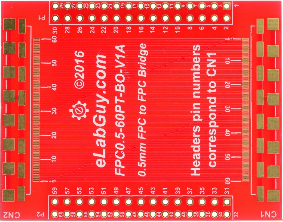 0.5mm 60 pin FPC to FPC bridge pass through breakout board